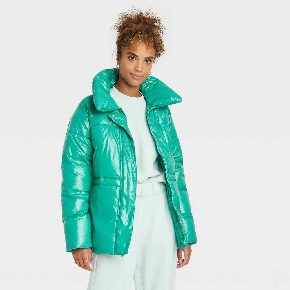 “A New Day”, New Turquoise Green, Size (XXL) Jacket, Zip & Snap front.